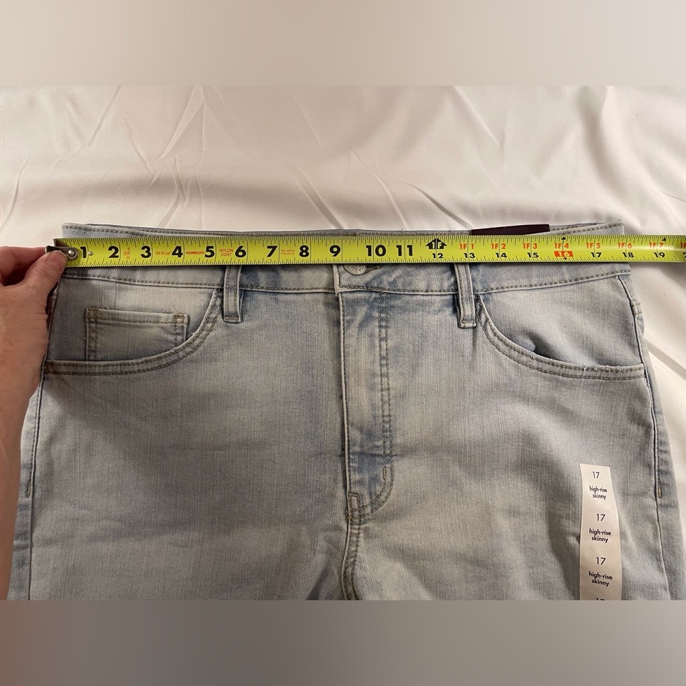Ava & Viv Jeans High Rise Skinny Light Wash Size 17 - Picture 8 of 16